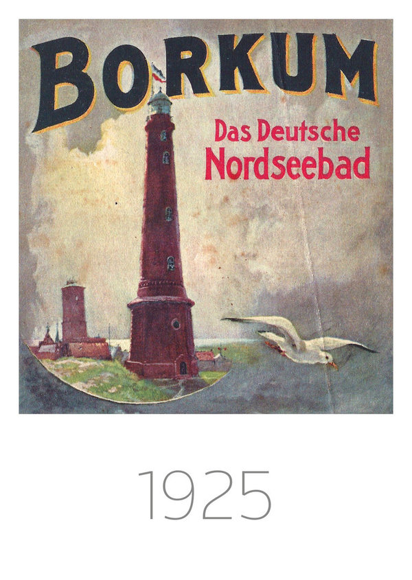 Titelseite des Borkumer Gastgeberverzeichnisses von 1925