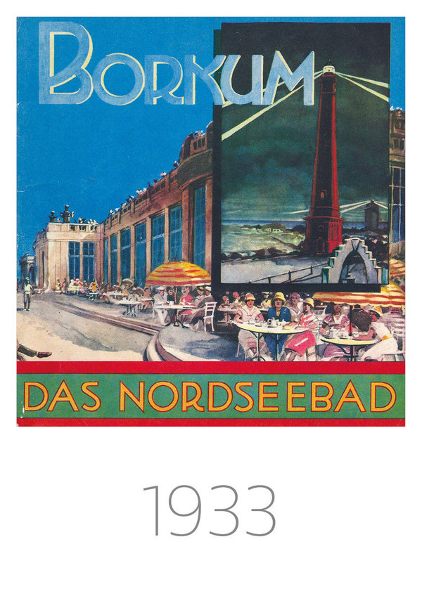 Titelseite des Borkumer Gastgeberverzeichnisses von 1933