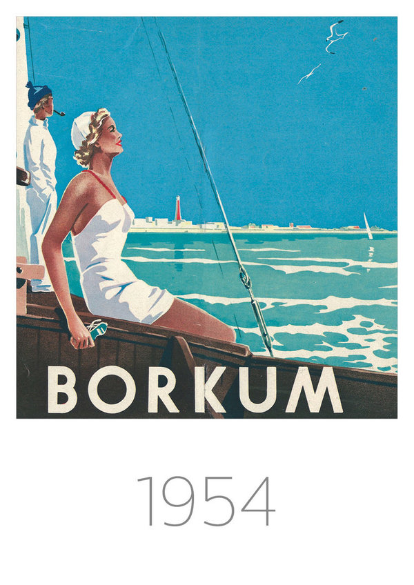 Titelseite des Borkumer Gastgeberverzeichnisses von 1954